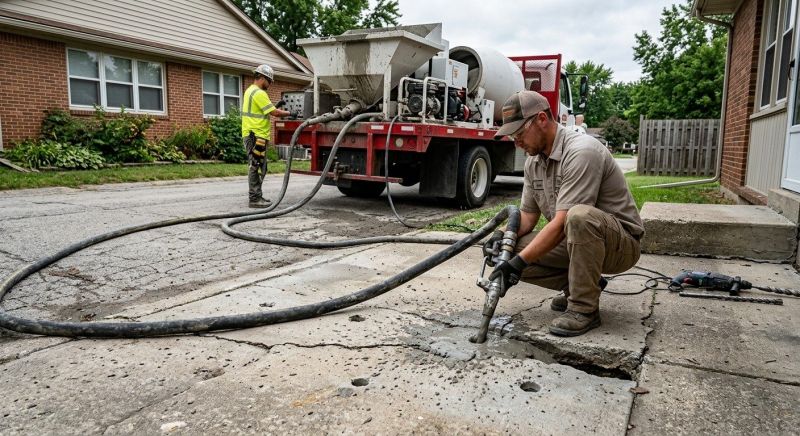 Concrete Lifting in Des Moines, IA