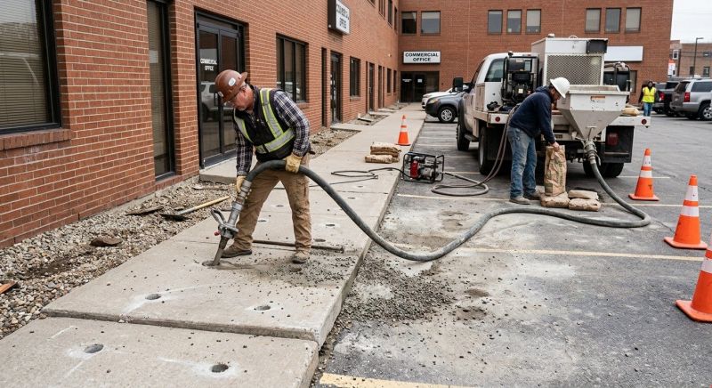 Commercial Concrete Mudjacking in Columbus, OH