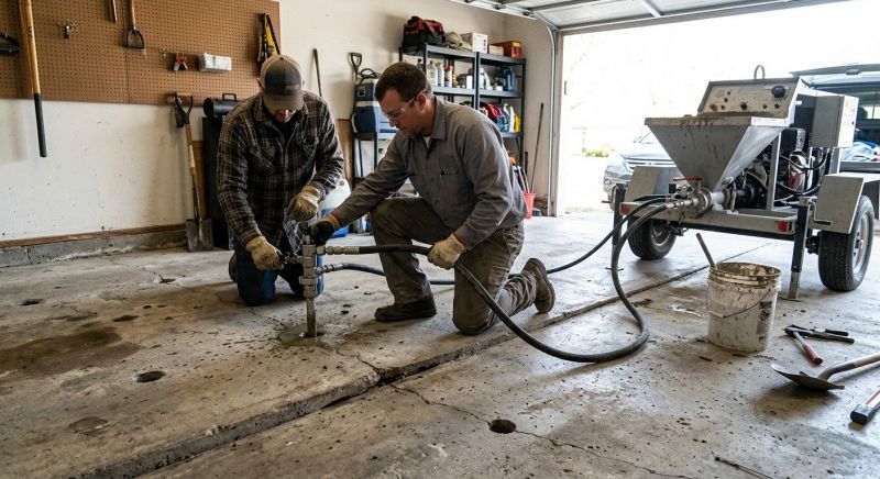 Concrete Floor Lifting in West Des Moines, IA