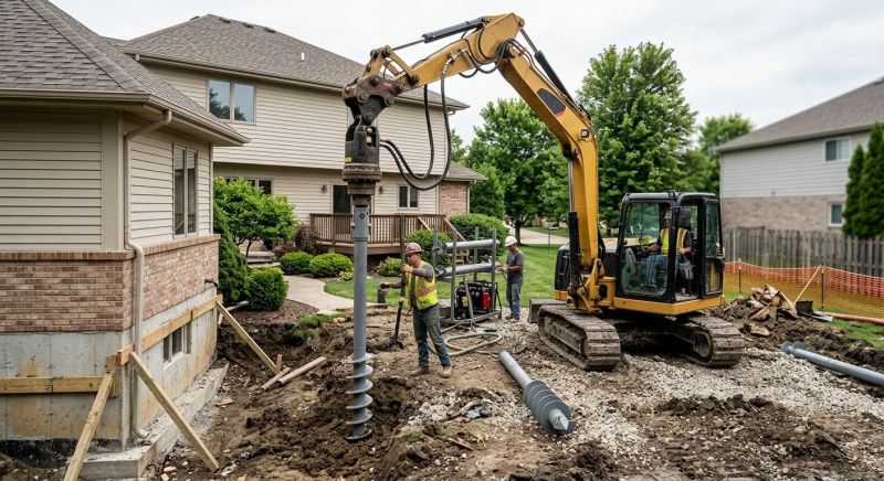 Helical Pile Installation in Tampa, FL