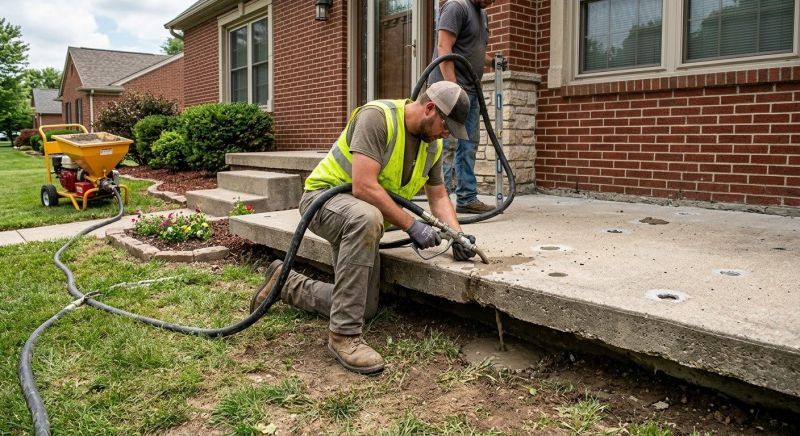Patio Mudjacking in Des Moines, IA