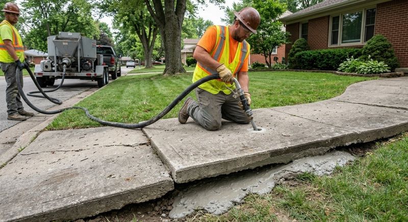 Sidewalk Leveling in Des Moines, IA