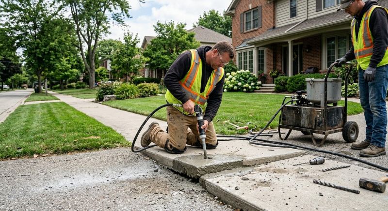 Sidewalk Raising in Des Moines, IA