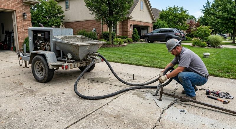 Sunken Driveway Lifting in Denver, CO